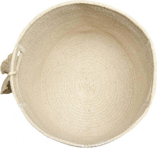 Lorena Canals Decorative Basket Fabric with Handles Ecru 30x30x30cm