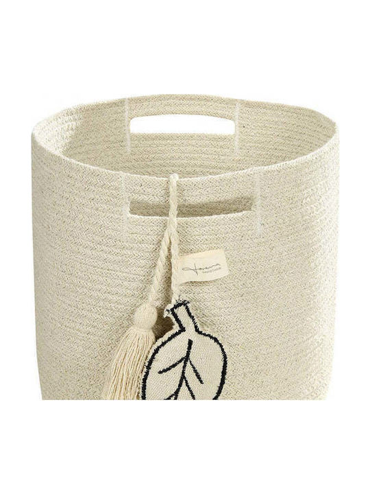 Lorena Canals Coș decorativ Tesatura cu mânere Ecru 30x30x30buc