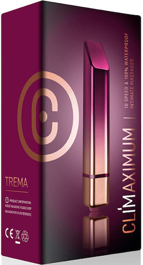 Climaximum Trema Mini Δονητής Bullet Bullet Vibrator 9.5cm Purple Gold