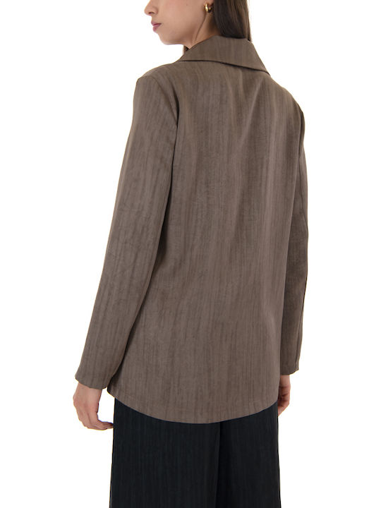 Black n Black Women's Blazer Brown