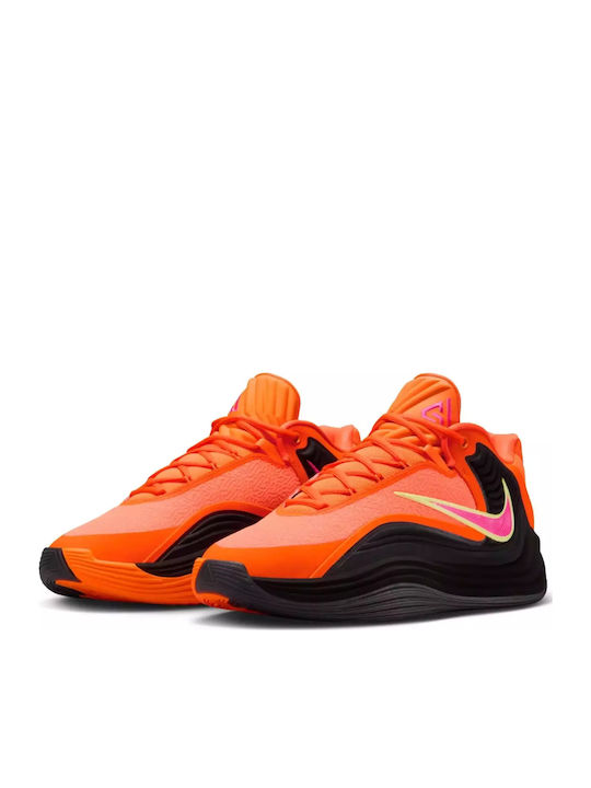 Giannis Freak 7 High Basketball Shoes Total Orange / Light Lemon Twist / Black / Hyper Pink