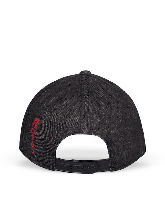 Difuzed Kinderhut Jockey Stoff Schwarz