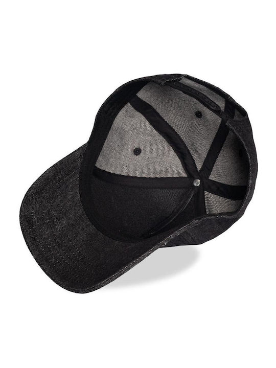 Difuzed Kinderhut Jockey Stoff Schwarz