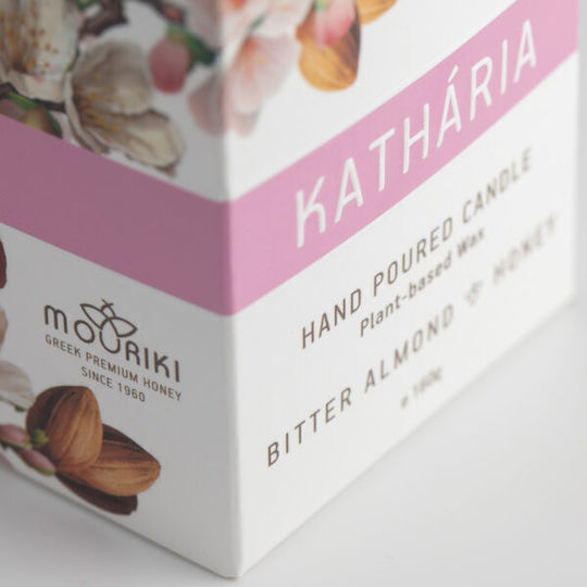 Meli Mouriki Lumânare Aromatică din Soia Galben Miere