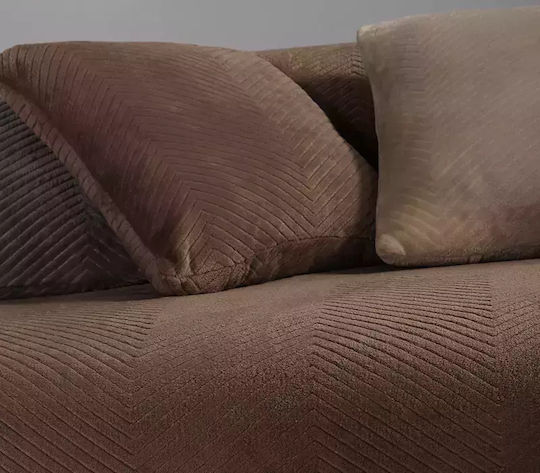 Nef-Nef Homeware Dakari Τριθέσιου Καναπέ Π180xΜ300cm Brown Nef-Nef Homeware Dakari Τριθέσιου Καναπέ Π180xΜ300cm Brown