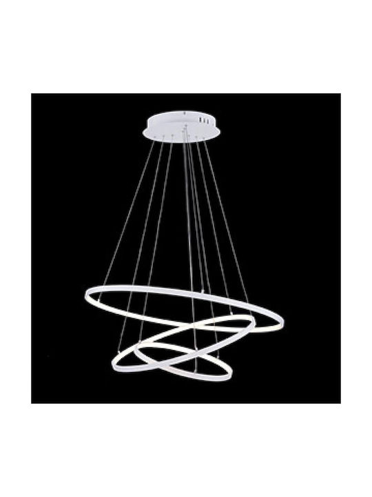 Lightex Κρεμαστό Φωτιστικό Λευκό LED με Ρυθμιζόμενο Λευκό Φως