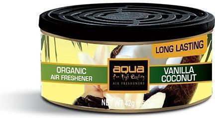 Aqua Car Air Freshener Can Console/Dashboard Coconut / Vanilla / Aqua
