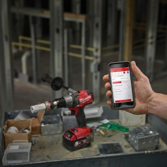 Milwaukee M18 ONEPD-502X Ударен Двигател За Бормашина На Батерия 18V 2x5Ah