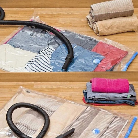 Plastic Sac de Depozitare pentru Haine Etanș și cu Vid 60x80cm 1buc