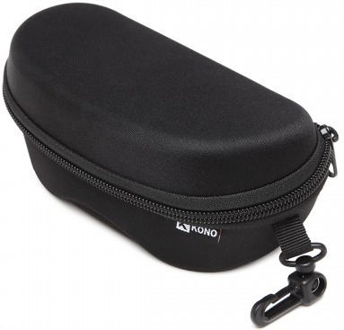 Miss Lulu Hard Shell Zipper Sunglasses Case Black