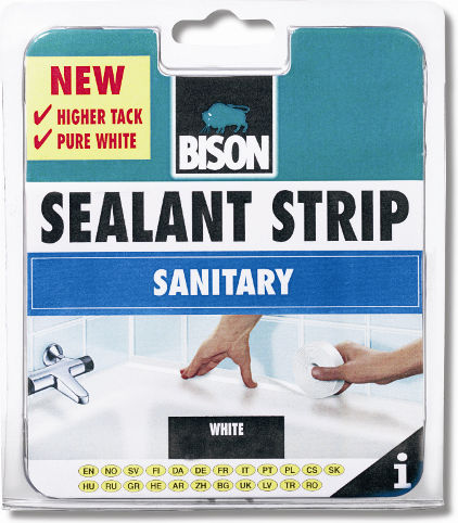 Bison Insulation Tape for Joints 38mm x 3.35m Sealant Strip White