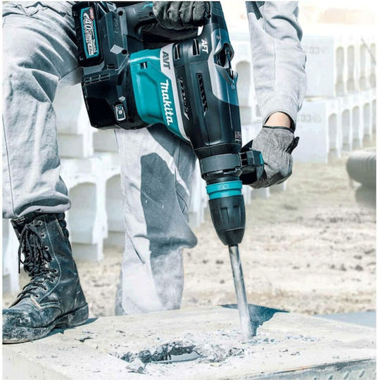 Makita XGT Κρουστικό Σκαπτικό Πιστολέτο Μπαταρίας 40V 2x5Ah με Υποδοχή SDS Max HR005GT202