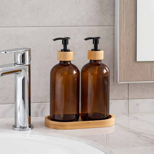 Estia Bamboo Essentials Dispenser Κουζίνας από Bamboo Καφέ 500ml
