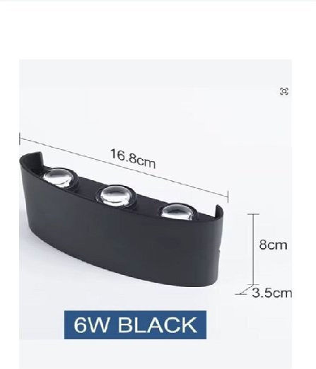 Επιτοίχιο Εξωτερικό Φωτιστικό LED με RGB Φως 8x6x18εκ.