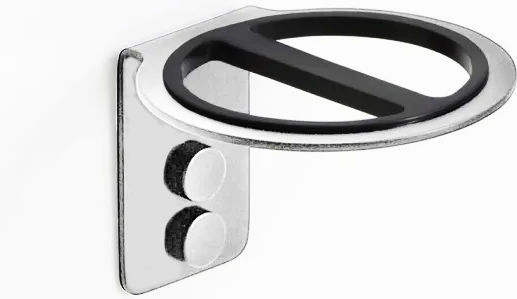 Hair Straightener Stand 75x75x55mm Chrome Imex Slim005