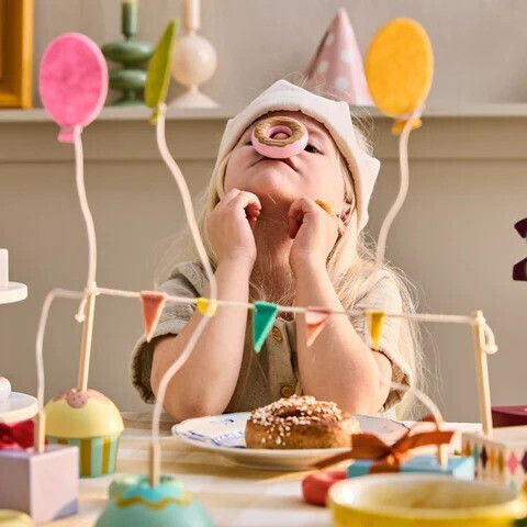 Kids Concept Wooden Birthday Decoration Set Kid's Hub
