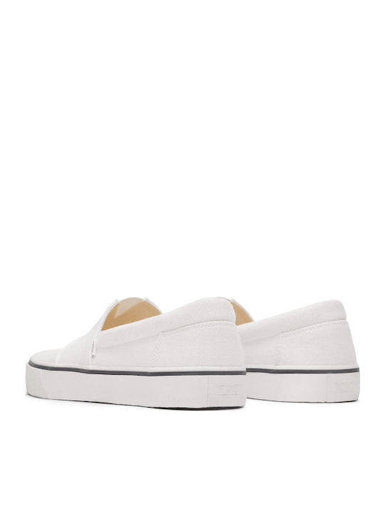 Fenix Πάνινα Ανδρικά Slip-On Λευκά