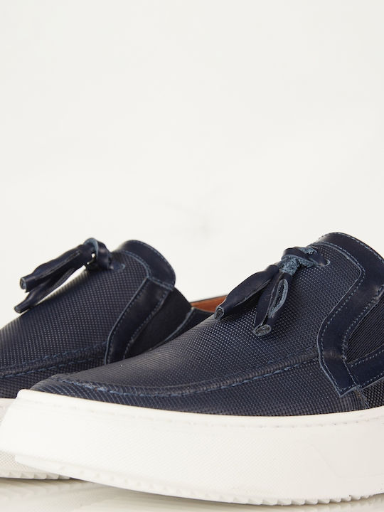 Кожа Мъжки Slip-On Син