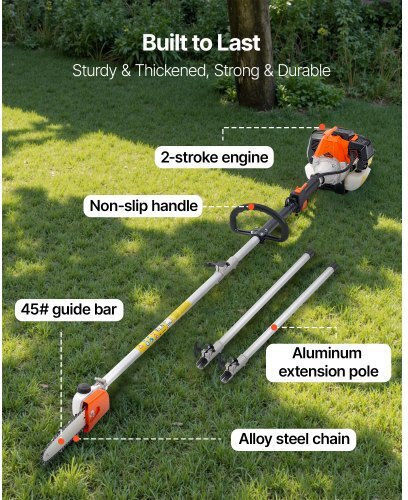 Vevor Vevor Garden Multi Tools Gasoline 2 in 1 Chainsaw Extension