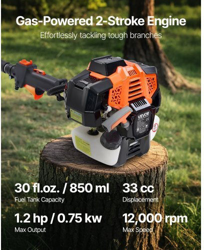 Vevor Vevor Garden Multi Tools Gasoline 2 in 1 Chainsaw Extension