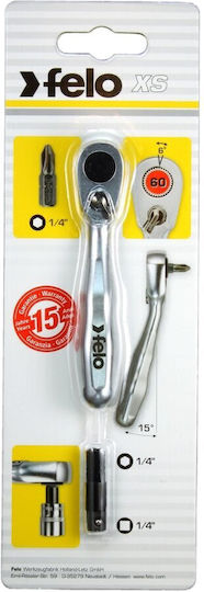 Șurubelniță cu clichet Felo 05763501 Biți 1/4"