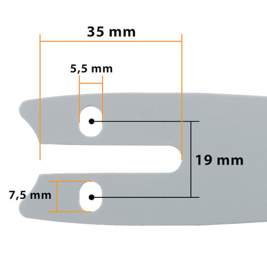 Rosfix ZESTAW-F145-34569 Lame pentru drujbe 4"