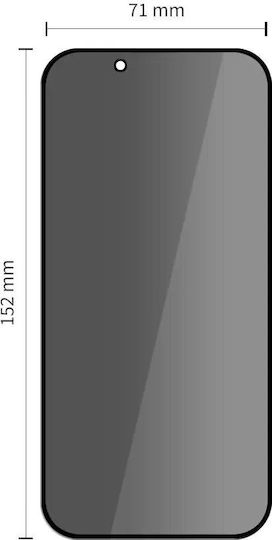Tech-Protect Glass Spy+ Privacy Tempered Glass Μαύρο (iPhone Air)