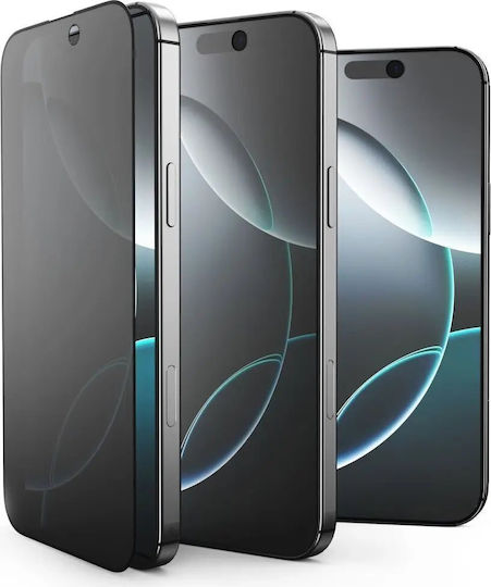 Tech-Protect Glass Spy+ Privatsphäre Gehärtetes Glas 2Stück (iPhone 17 / 17 Pro / 16 Pro)