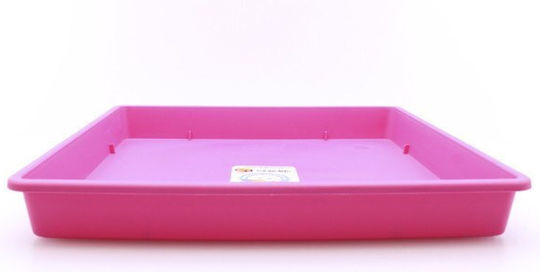 Et Plast Anaïs Plate Pot Plastic Fuchsia 25x25cm