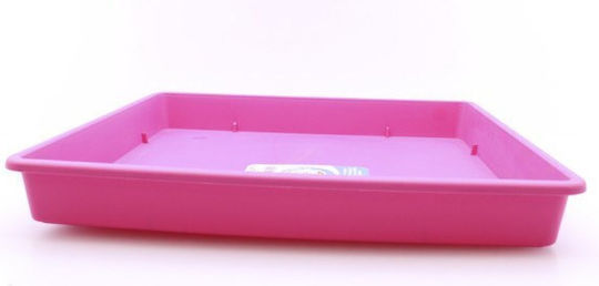 Et Plast Anaïs Plate Pot Plastic Fuchsia 25x25cm