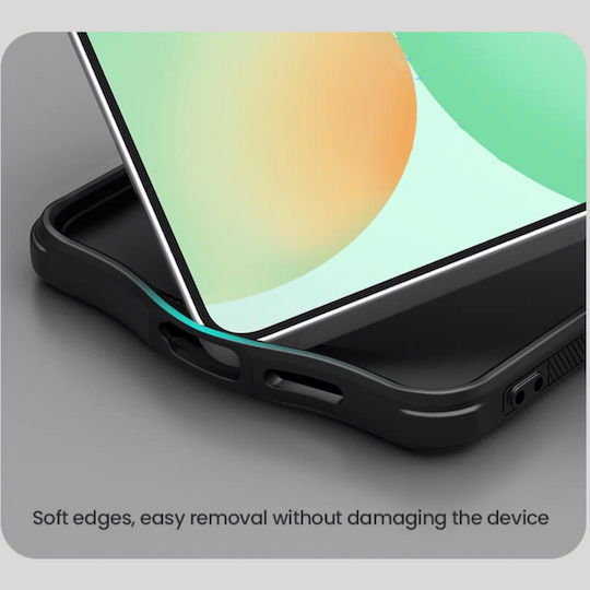 Nillkin Frosted Задна корица Силикон / Пластмаса Черен (Galaxy S25 Edge)