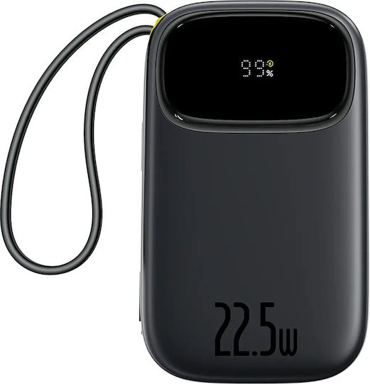 Baseus EnerFill FC31 Power Bank 20000mAh 22.5W με Θύρα USB-A και Θύρα USB-C Μαύρο