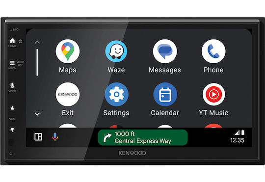Kenwood Ηχοσύστημα Αυτοκινήτου 2 DIN (Bluetooth/USB/WiFi/GPS/Apple-Carplay/Android-Auto)