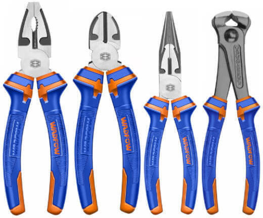 Wadfow Pliers set Length 177.8mm 4pcs