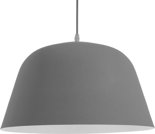 GloboStar Westvale Grey Bell Pendant Ceiling Light with E27 Socket 40x24x24cm