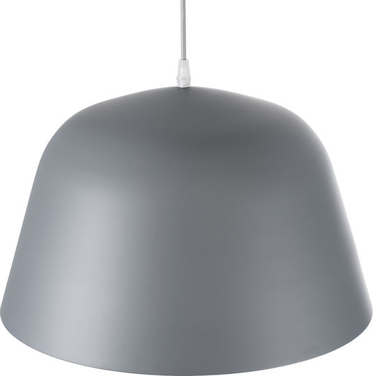 GloboStar Westvale Grey Bell Pendant Ceiling Light with E27 Socket 40x24x24cm