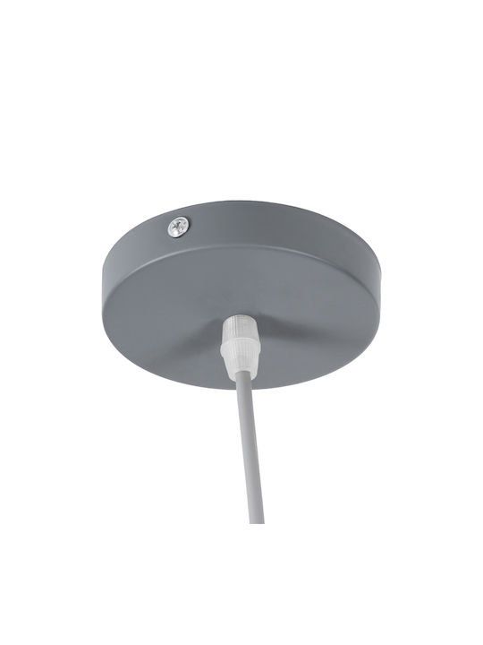 GloboStar Westvale Deckenleuchte Grau Glocke mit Lampenbirnensockel E27 40x24x24cm