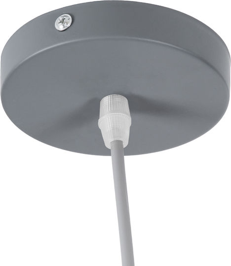GloboStar Westvale Grey Bell Pendant Ceiling Light with E27 Socket 40x24x24cm