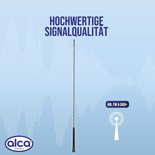 Alca KFZ-Antenne Dach Mit Gewinde für Radio in Schwarz Farbe
