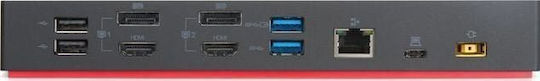 Lenovo ThinkPad Hybrid Dock / USB-C Docking Station with HDMI/DisplayPort 4K PD Ethernet Black