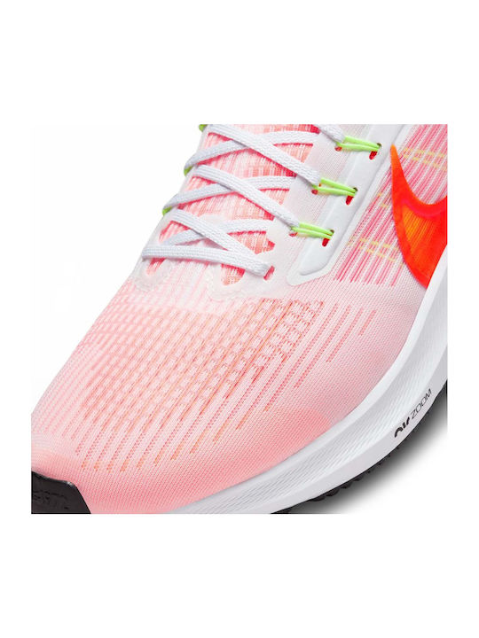 Air Zoom Pegasus 39 Sport Shoes Running White / Total Orange / Bright Crimson / Black