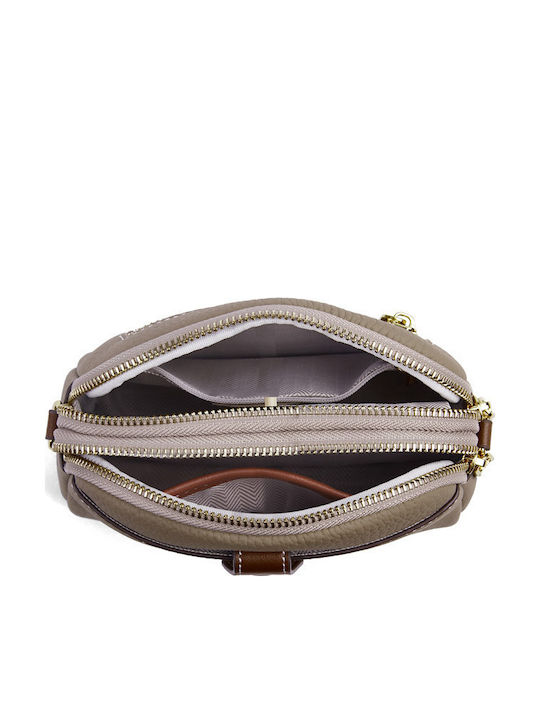 Leather Women's Bag Crossbody Khaki