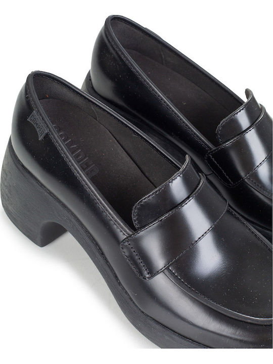 Leather Black Heels Thelma