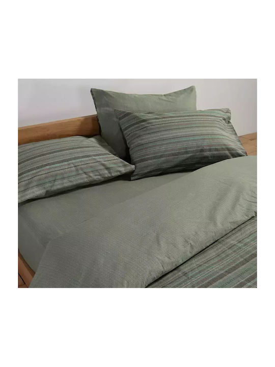 Nef-Nef Homeware Bettwäsche-Set Doppel 200x270cm. Degree Green 4Stück