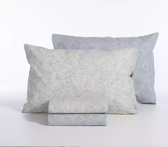 Nef-Nef Homeware Сет Чаршафи с Ластик 180x200+35см. Lucil Синьо 4бр