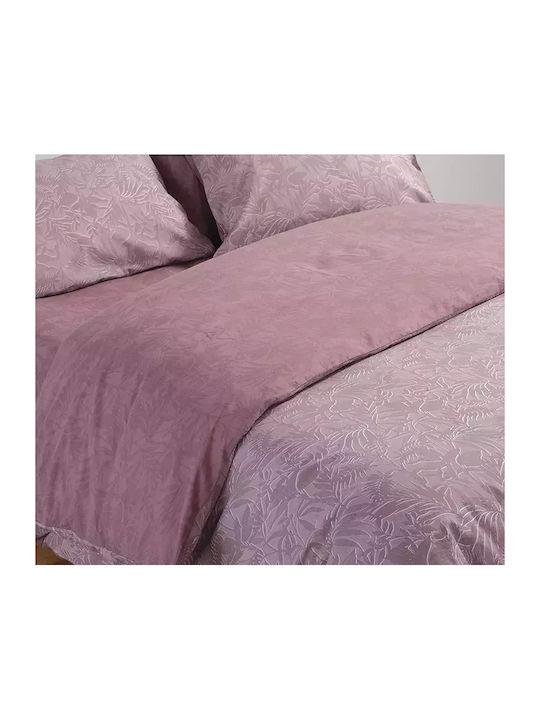 Nef-Nef Homeware Sheet Sets Queen 240x270cm. Dazier Mauve 4pcs