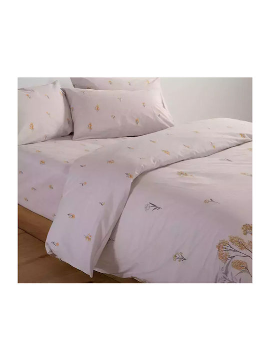 Nef-Nef Homeware Sheet Sets King Size with Elastic 180x200+35cm. Fragesca Grey 4pcs