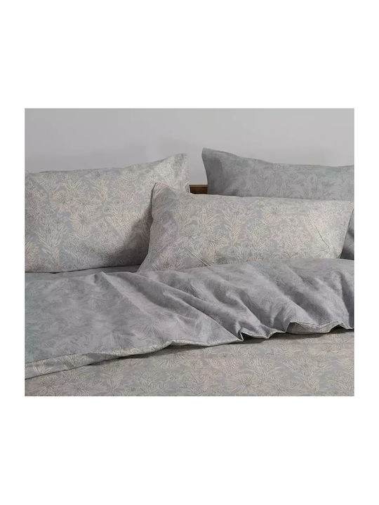 Nef-Nef Homeware Sheet Sets Single with Elastic 100x200+35cm. Lucil Blue 3pcs