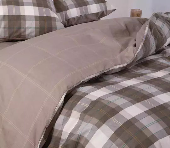 Nef-Nef Homeware Sheet Sets Single 170x270cm. Racket Golden Brown 3pcs