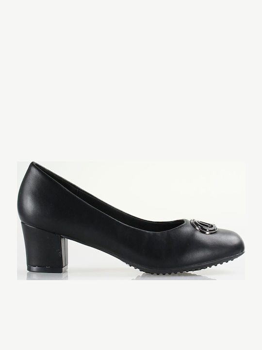 Pumps mit mittelhohem Absatz Schwarz
